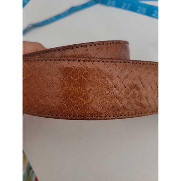 Ginnie Johansen Brown Leather Belt Sz 26S Western Rodeo Cowgirl main image 7